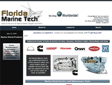 Tablet Screenshot of floridamarinetech.com